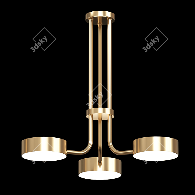 Elegant Ceiling Light 03 3D model image 1