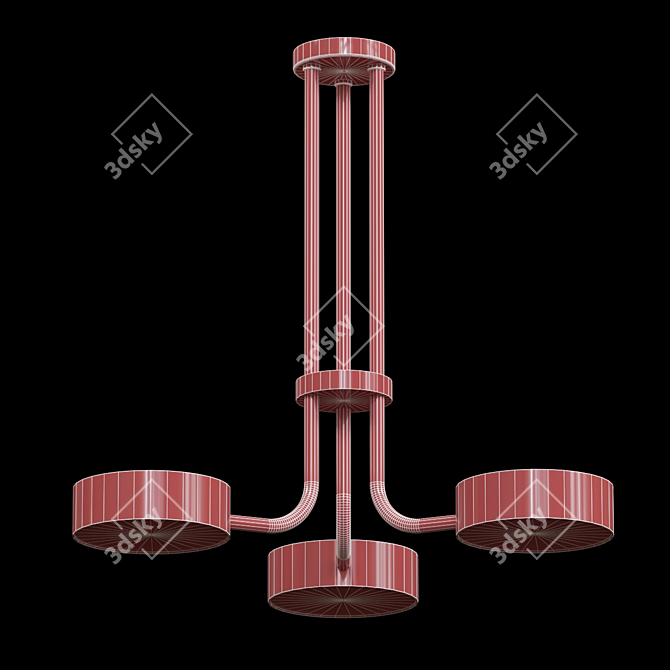 Elegant Ceiling Light 03 3D model image 2