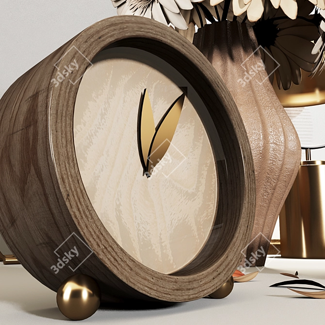 Gold Decoration Set: Elegant and Stylish 3D model image 3