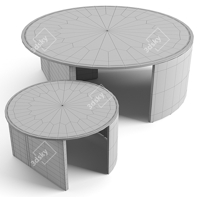 Fendi Casa Constellation Effe Coffee Tables: Luxe and Stylish 3D model image 6