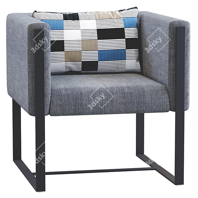 Elegant Porto Armchair 3D model image 3