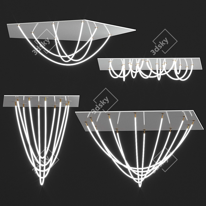 Majestic Glow: Lule Lamp Collection 3D model image 1