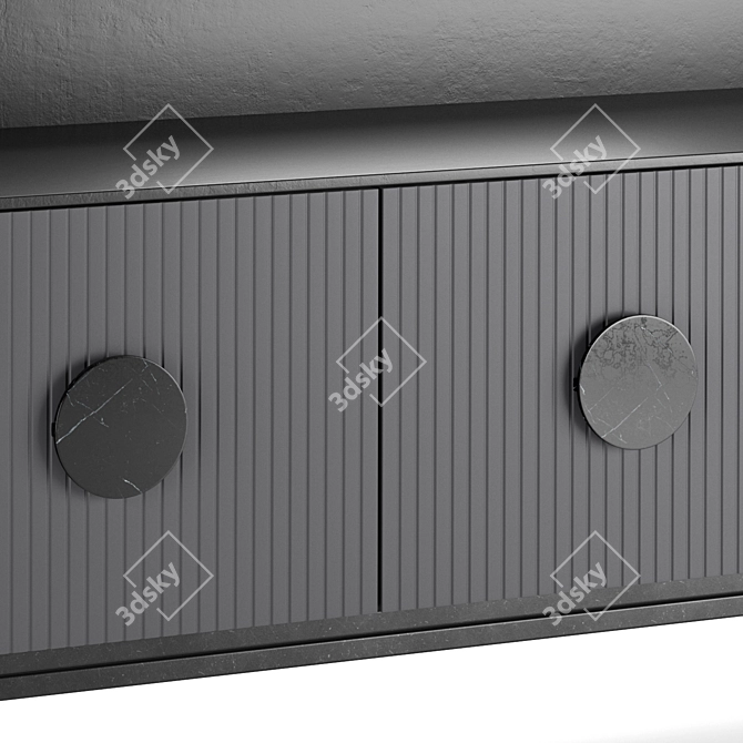 Modern Grey Chest of Drawers 3D model image 5