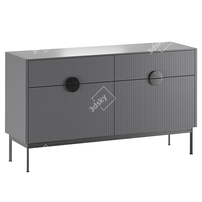 UNO BraginDesign Chest of Drawers 3D model image 1