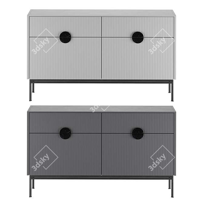 UNO BraginDesign Chest of Drawers 3D model image 3