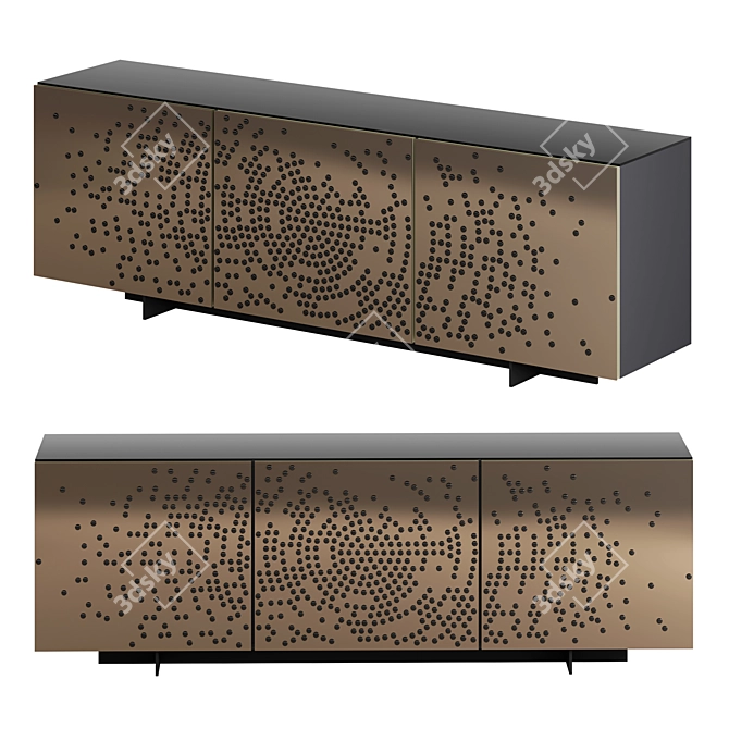 Italian Designer Voyager Sideboard 3D model image 1