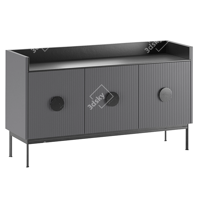 Modern UNO Sideboard: Stylish and Functional 3D model image 1