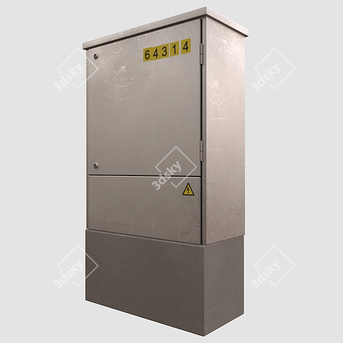 Electrical Enclosure: Secure and Sleek 3D model image 3