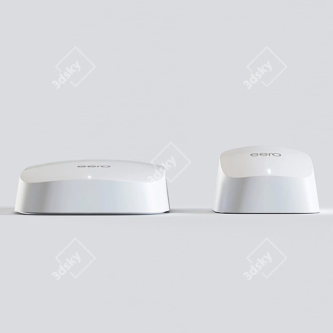 Superior Wi-Fi Coverage: Amazon Eero 6/6 Pro 3D model image 4