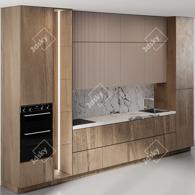 Kitchen Modern29: Sleek and Stylish 2015 Edition 3D model image 3