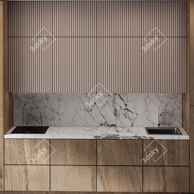 Kitchen Modern29: Sleek and Stylish 2015 Edition 3D model image 5