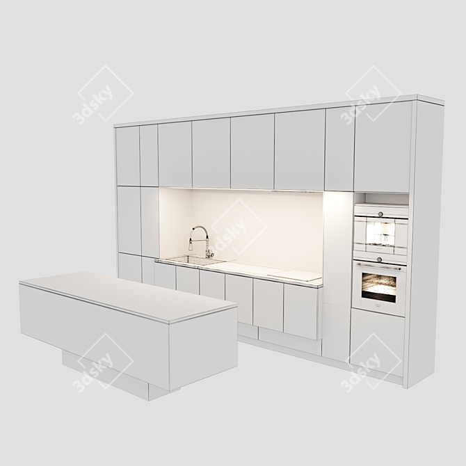 Italian Kitchen Set 3D model image 6