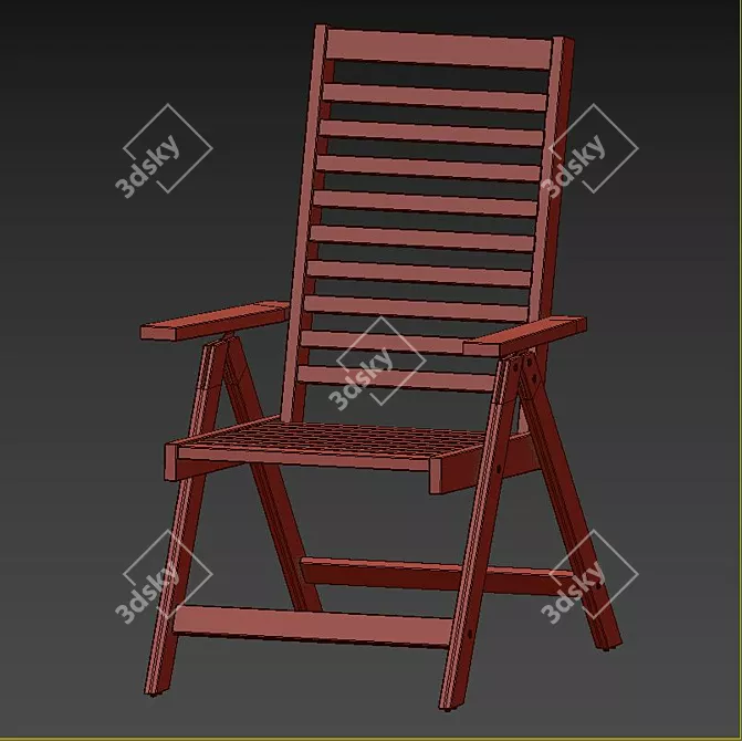 Title: Modern Outdoor Table & Chairs Set 3D model image 6