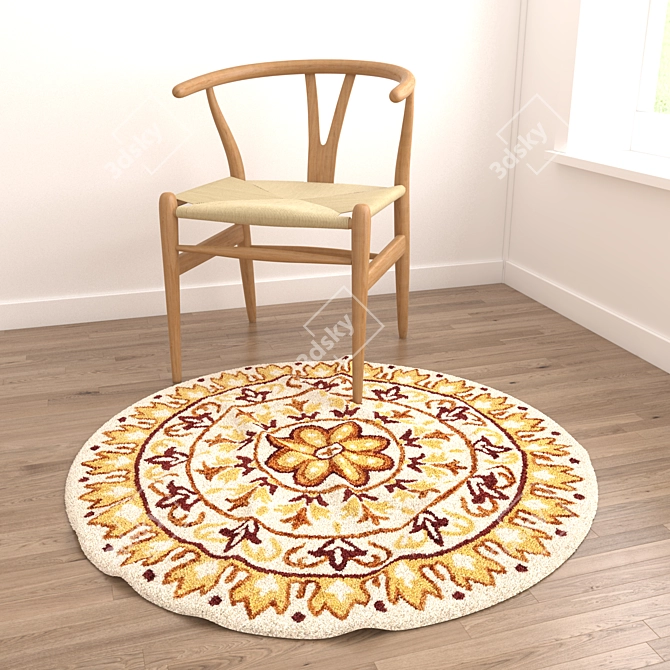 Round Rugs Variety Pack 3D model image 5