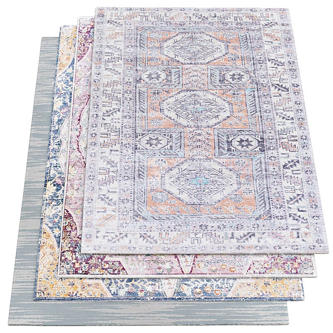 Luxury Textured Carpets | 200x300cm 3D model image 1