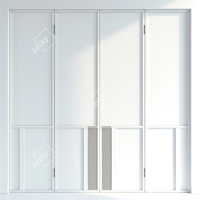 Dual-Option Door Set 3D model image 3