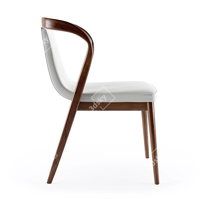 Crafted Comfort: Marconato Maurizio & Terry Zappa Armchair 3D model image 2