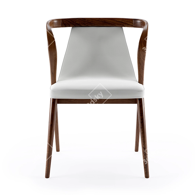 Crafted Comfort: Marconato Maurizio & Terry Zappa Armchair 3D model image 3