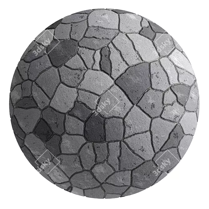 Stone Wall Material Pack 3D model image 2