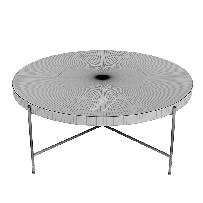 Eichholtz Nikos Coffee Table: Modern Bronze Metal, 40cm Height, 105cm Diameter 3D model image 2