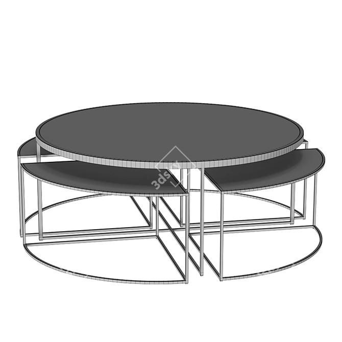 Eichholtz Padova Gold Coffee Table 3D model image 2