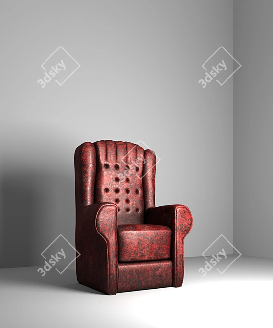 Cozy Nest Armchair 3D model image 2