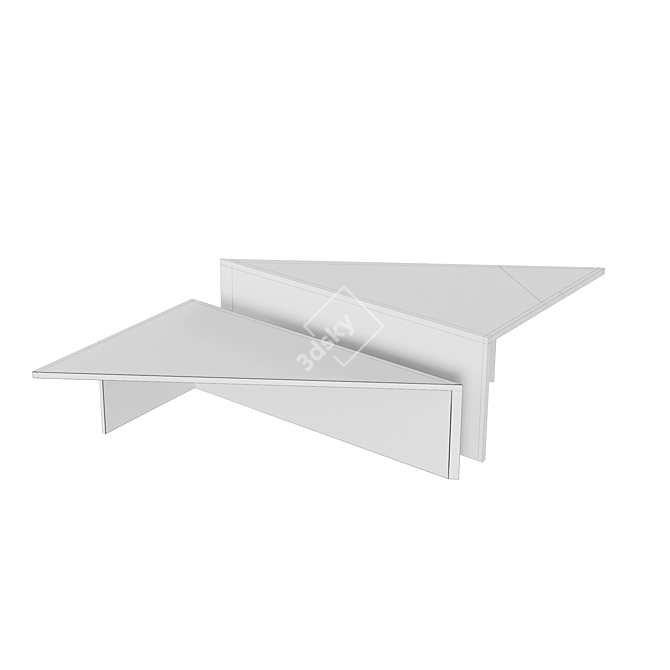 Modern Eichholtz Fulham Coffee Table Set - Mokko 3D model image 2