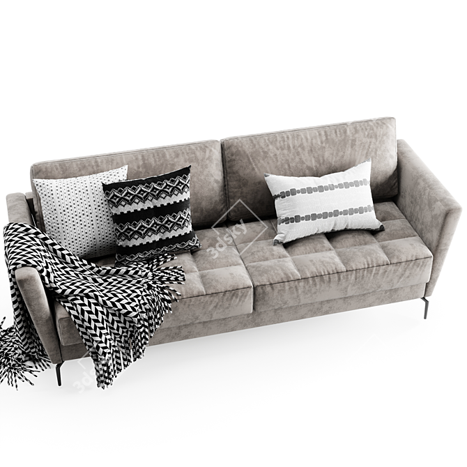 Modern Osoka Sofa: Sleek Design 3D model image 5