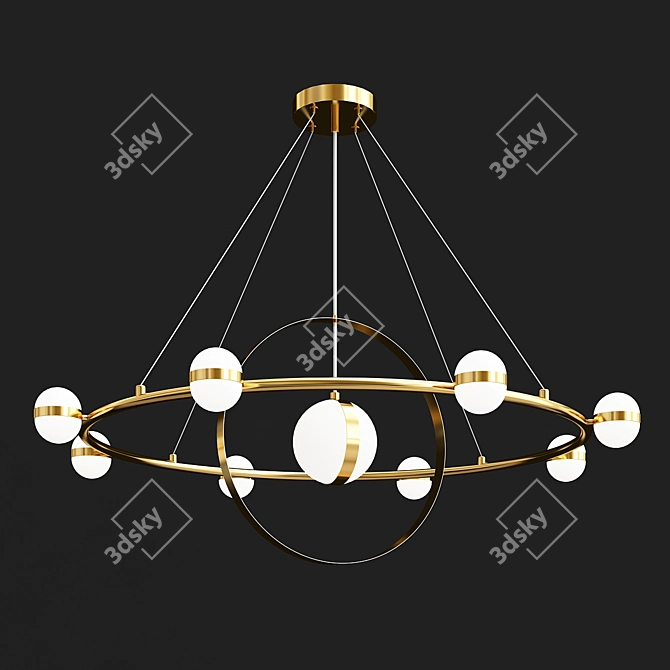 Elevate Your Space with RAISE Chandelier! 3D model image 1