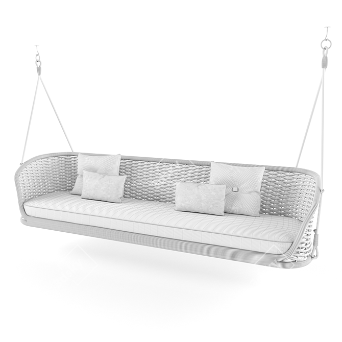 2 Seater Hanging Chair by Atmosphera 3D model image 3