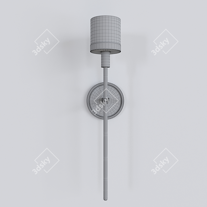 Elegant Ventoux Sconce Light 3D model image 3