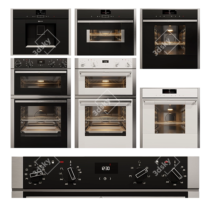 Neff Appliances: Stylish & Efficient Cooking Collection 3D model image 1