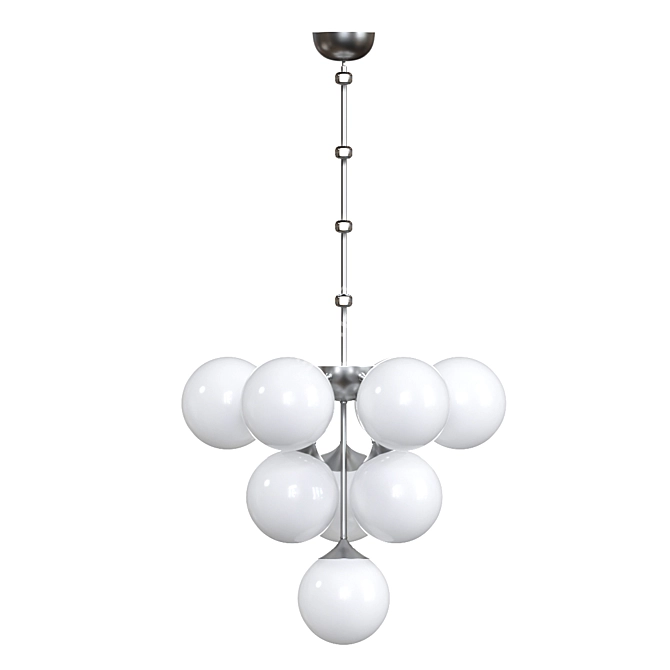 Modern Crystal Chandelier 3D model image 2