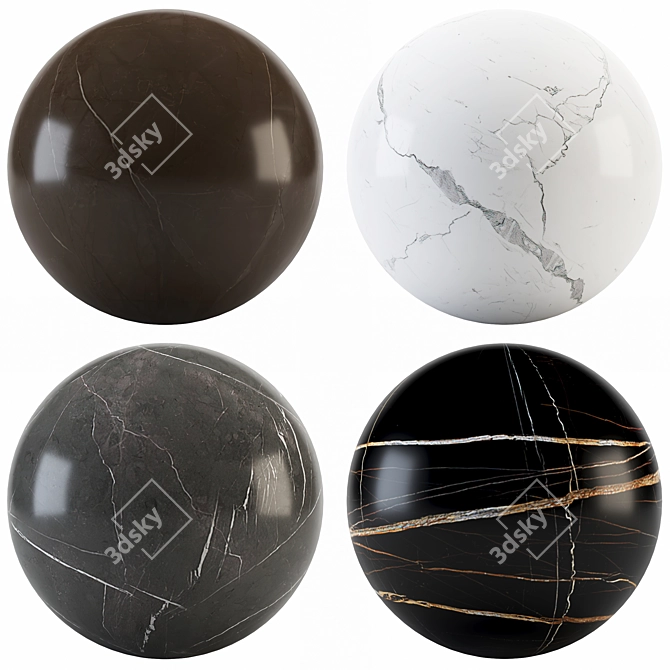 Elegant Marble Texture Collection 3D model image 1