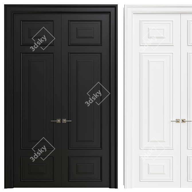  Interior Door: Sleek Design 3D model image 1