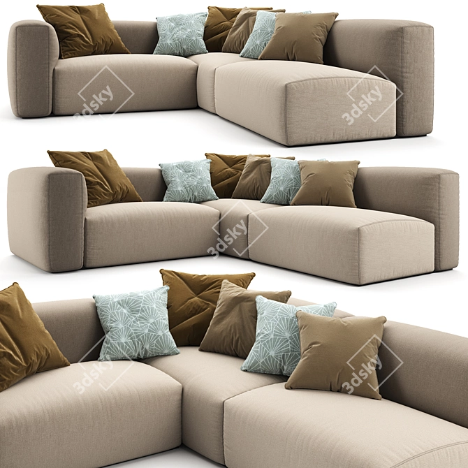 OBLONG Sofa System 3D model image 1