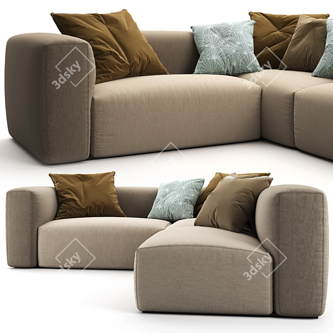 OBLONG Sofa System 3D model image 2