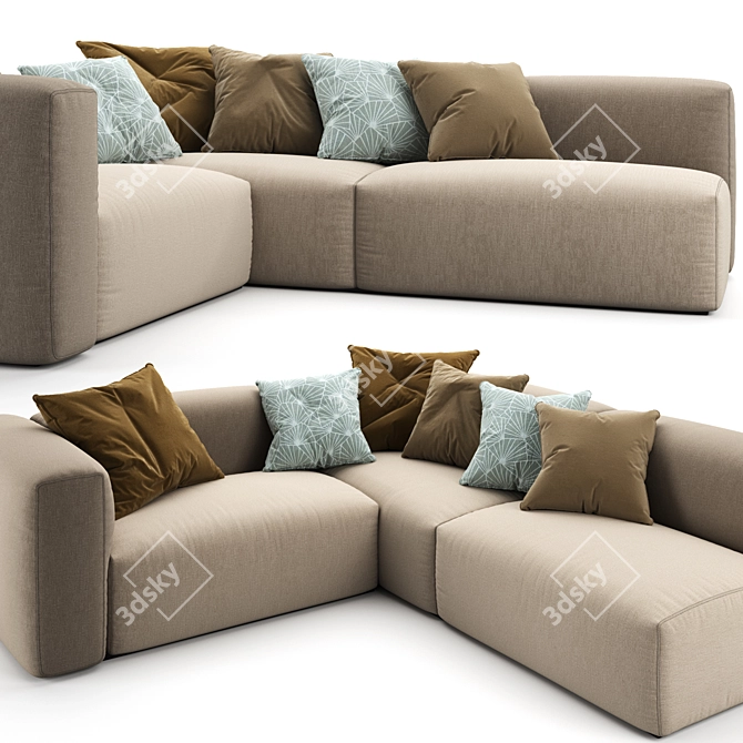OBLONG Sofa System 3D model image 3
