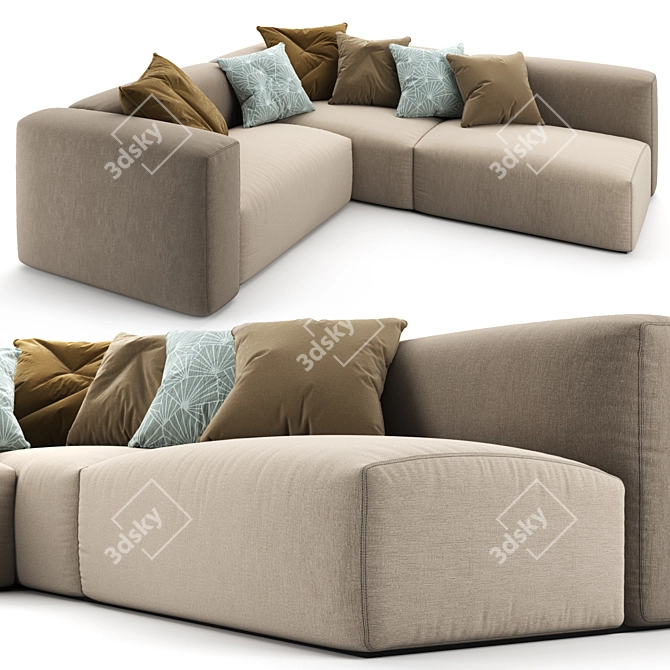 OBLONG Sofa System 3D model image 4