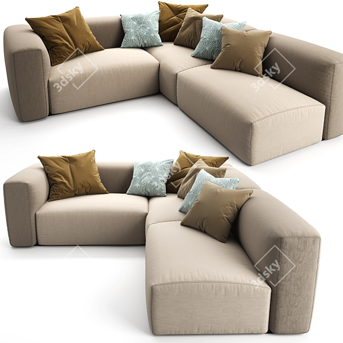 OBLONG Sofa System 3D model image 5