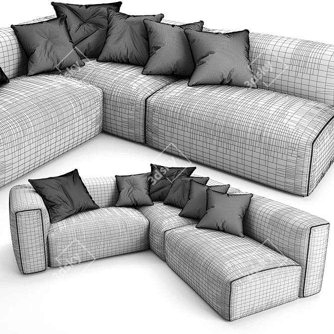 OBLONG Sofa System 3D model image 7