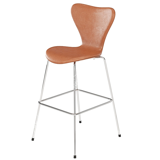 Arne Jacobsen Series 7 Barstool: Timeless Elegance 3D model image 1