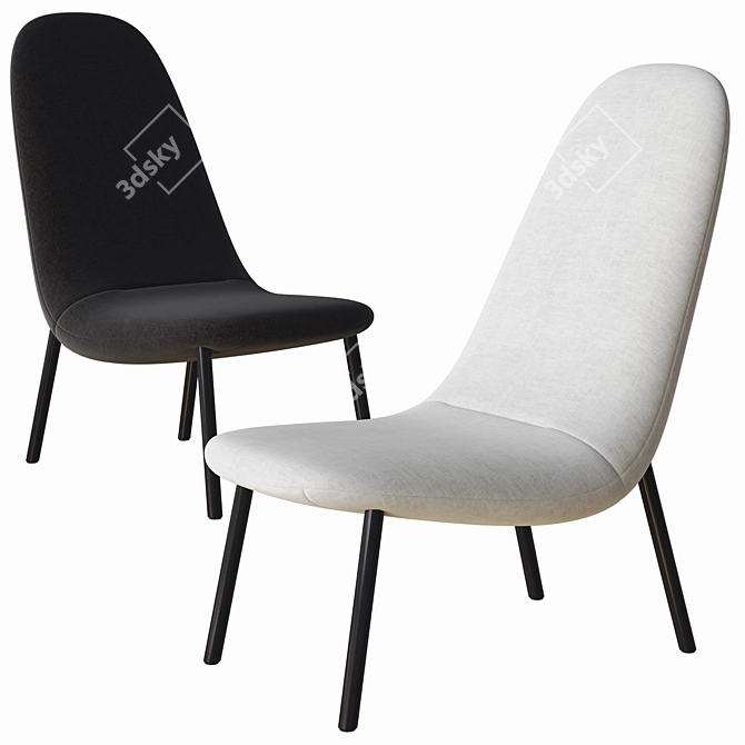 Elegant Leafo Armchair: Arflex Beauty 3D model image 2