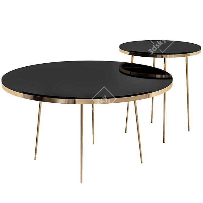 Luxore Coffee Table: Elegant and Functional 3D model image 1