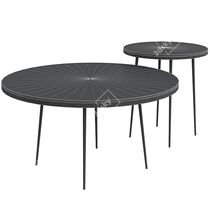 Luxore Coffee Table: Elegant and Functional 3D model image 2