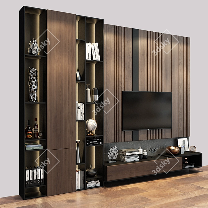 Modern Storage Cabinet 0141 3D model image 1