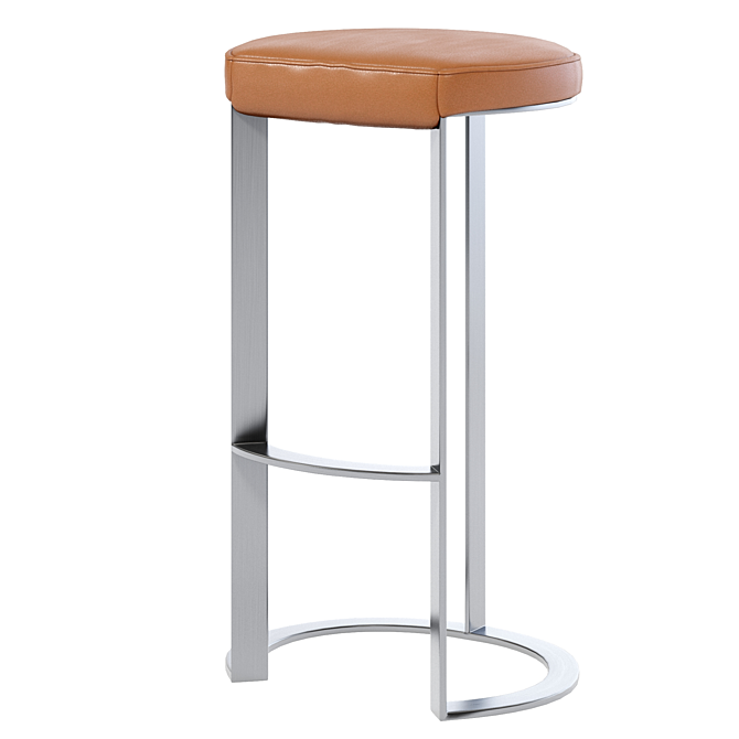 Misha Metal Bar Stool: Sleek and Stylish Seating Solution 3D model image 1