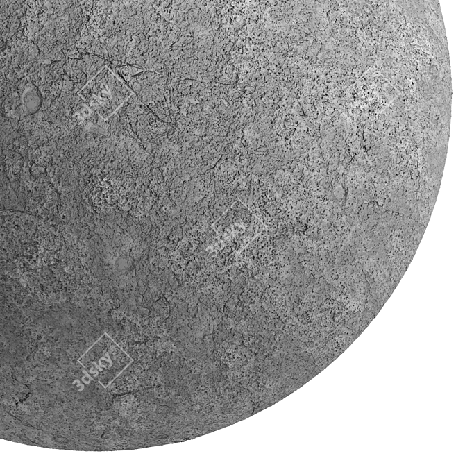 Cement Stone Wall Materials: PBR, 4k 3D model image 5