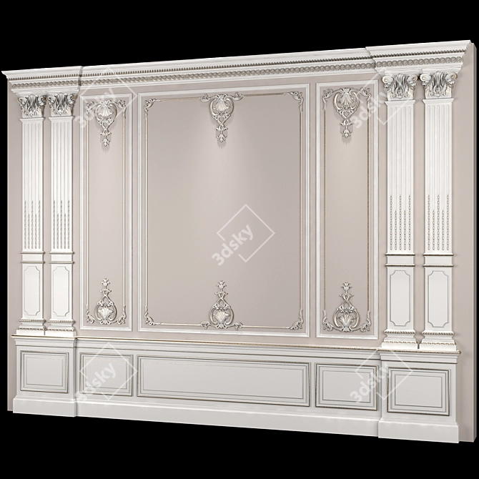 Timeless Elegance: Classical Wall Decor 3D model image 1