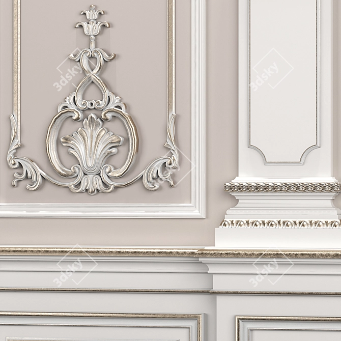 Timeless Elegance: Classical Wall Decor 3D model image 2